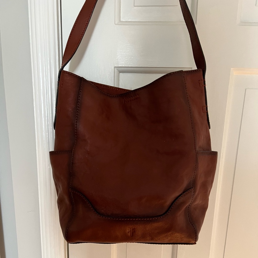 Frye Brown Leather Shoulder Bag